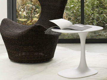 AWA OUTDOOR - Oval Cristalplant® garden side table by B&B Italia Outdoor - view 3